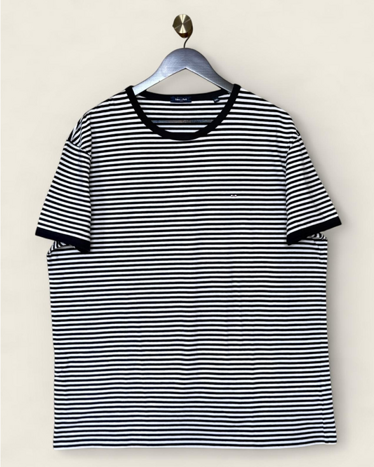 EDEN PARK - T-SHIRT HOMME RAYURES BLEU/BLANC T.XL