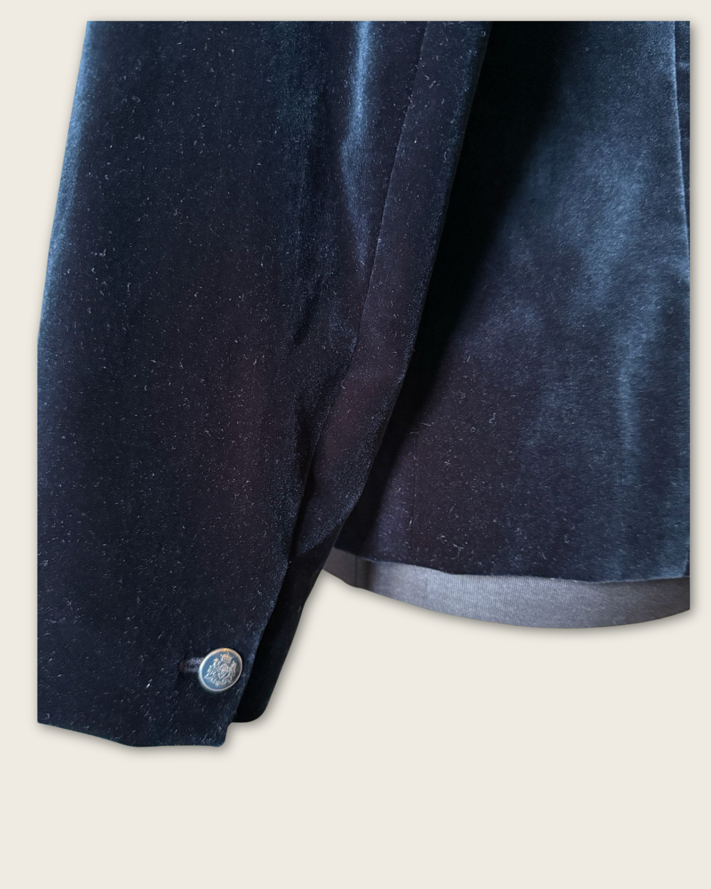 PABLO - BLAZER VELOURS BLEU T.40