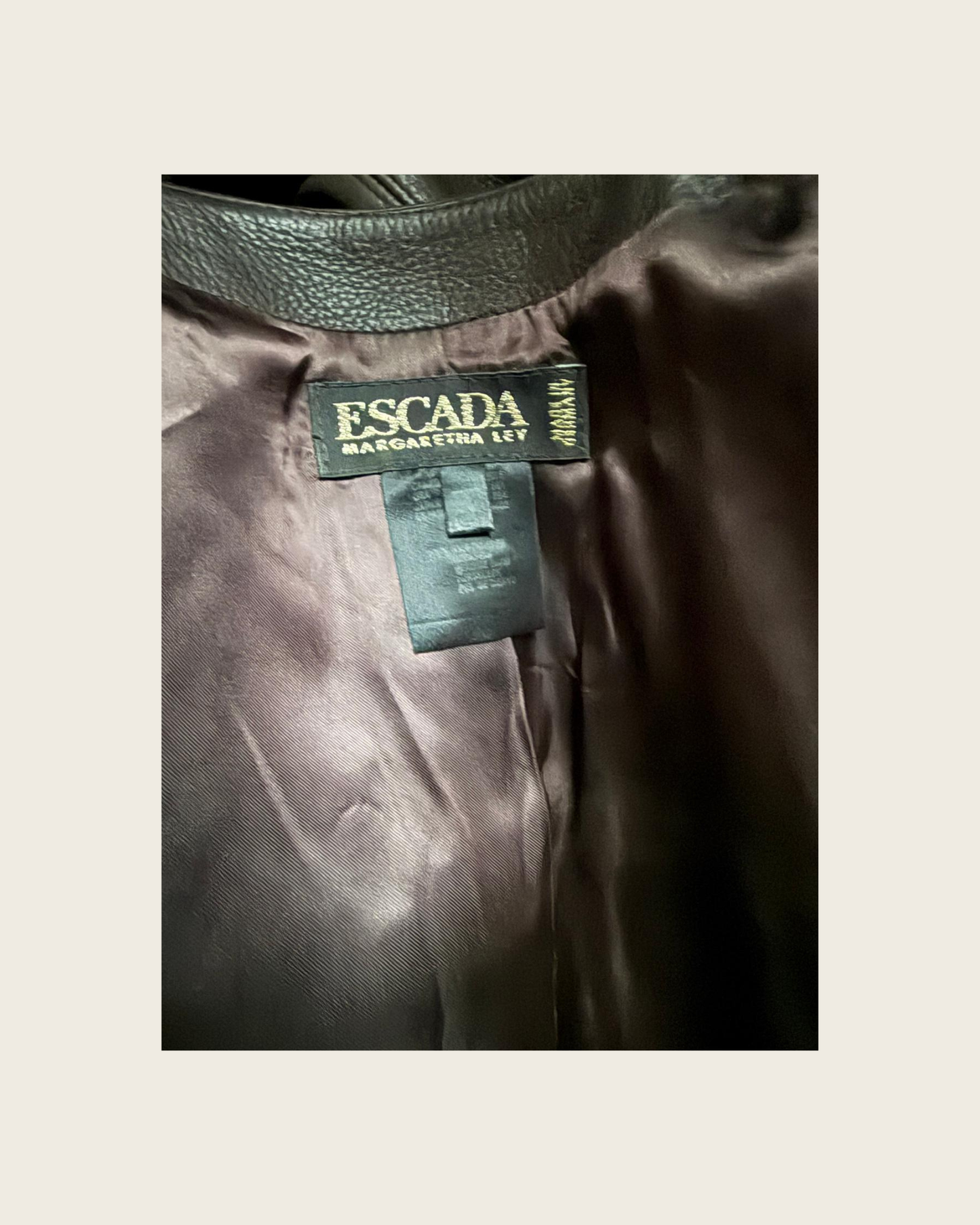ESCADA - VESTE LONGUE EN PEAU DE DAIM T.36 - VINTAGE