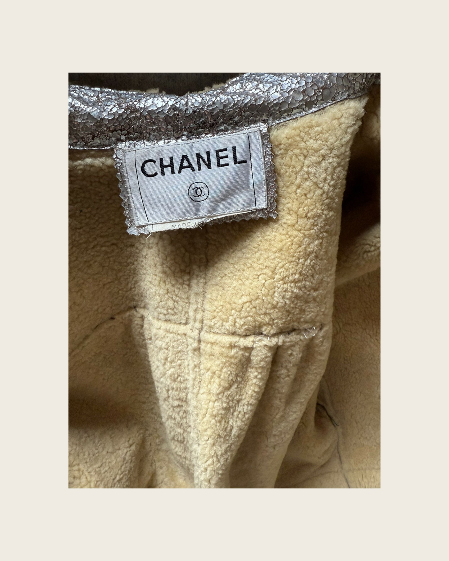 CHANEL - PEAU LAINEE AUTHENTIQUE T.36