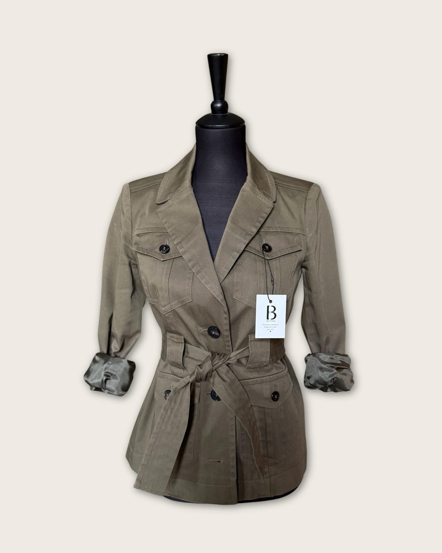 BA&SH - VESTE SAHARIENNE KAKI T.1