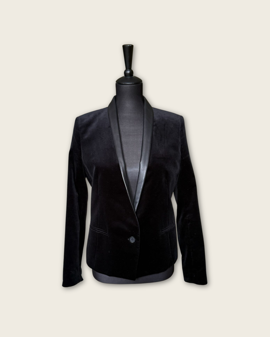 THE KOOPLES - BLAZER VELOURS NOIR T.38