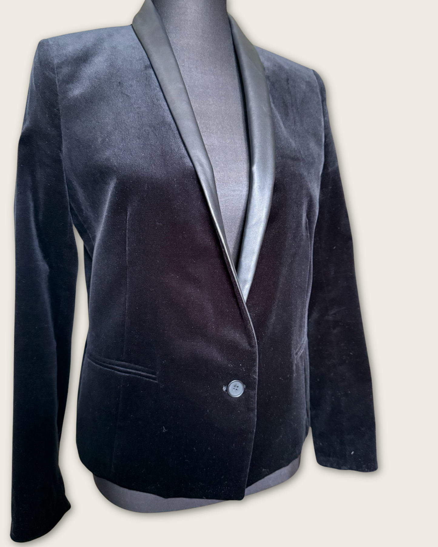 THE KOOPLES - BLAZER VELOURS NOIR T.38