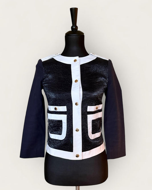 MICHAEL KORS - VESTE LEGERE NOIR/BLANC T.2